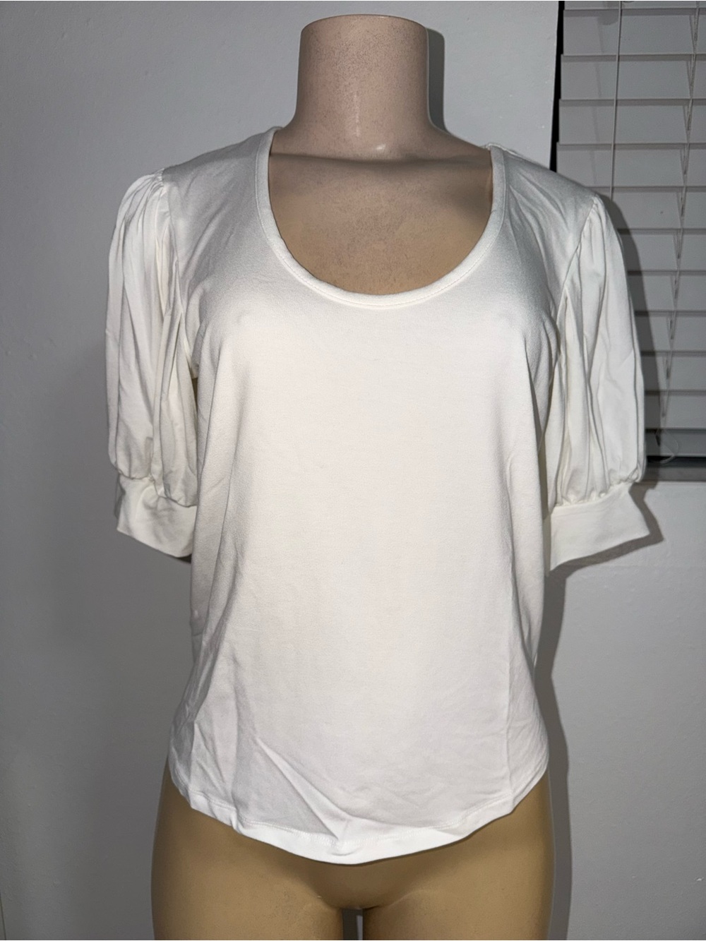 FRAME Puff Sleeve Blouse In Blanc Size SMALL NEW WITH TAGS